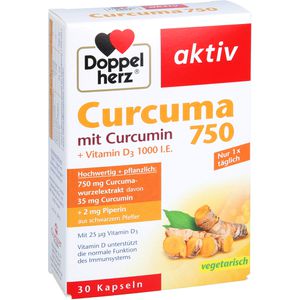 DOPPELHERZ Curcuma 750 Kapseln