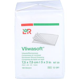 Vliwasoft Vlieskompressen unsteril 7,5x7,5 cm 4l. 100 St 100 St