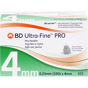 BD ULTRA-FINE PRO Pen-Nadeln 4 mm 32 G 0,23 mm