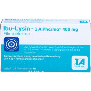 Ibu-Lysin 1A Pharma 400 mg Filmtabletten 10 St 10 St