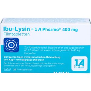 IBU-LYSIN 1A Pharma 400 mg Filmtabletten