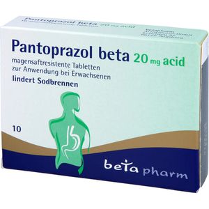 PANTOPRAZOL beta 20 mg acid magensaftres.Tabletten