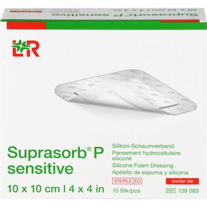 SUPRASORB P sensitive PU-Schaumv.bor.lite 10x10cm