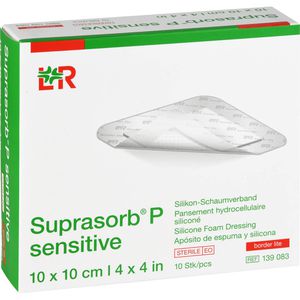 SUPRASORB P sensitive PU-Schaumv.bor.lite 10x10cm