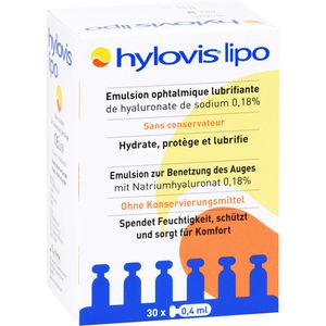 HYLOVIS lipo Augentropfen Einzeldosispipetten