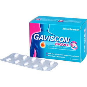 GAVISCON Dual 250mg/106,5mg/187,5mg Kautabletten