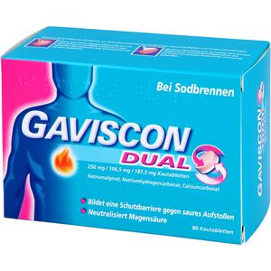 GAVISCON Dual 250mg/106,5mg/187,5mg Kautabletten