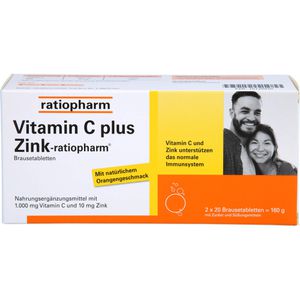 Vitamin C Plus Zink-ratiopharm Brausetabletten 40 St 40 St