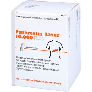 PANKREATIN Laves 10.000 Ph.Eur.-Einh.msr.Hartkaps.