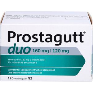 Prostagutt duo 160 mg/120 mg Weichkapseln 120 St Prostatavergrößerung Beschwerden