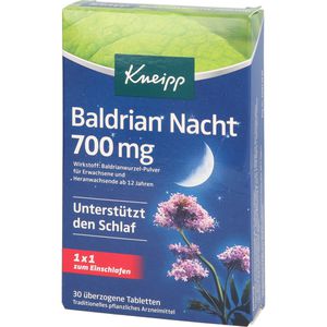 KNEIPP Baldrian Nacht 700 mg überzogene Tab.