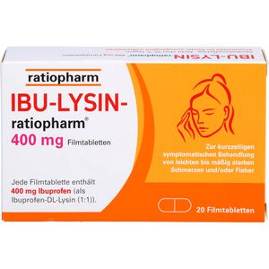 Ibu-Lysin-ratiopharm 400 mg Filmtabletten 20 St