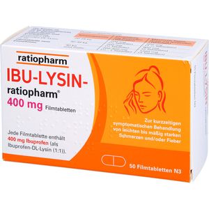 Ibu-Lysin-ratiopharm 400 mg Filmtabletten 50 St