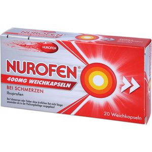 NUROFEN 400 mg Weichkapseln Ibuprofen bei Schmerzen, flüssiger Kern schnellere Aufnahme vom Körper