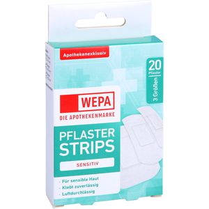 WEPA Pflasterstrips sensitiv 3 Größen