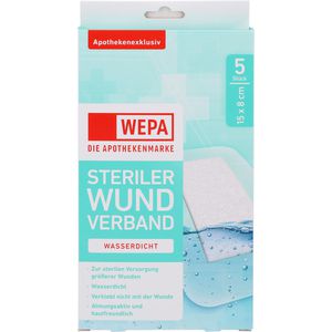 WEPA Wundverband wasserdicht 8x15 cm steril