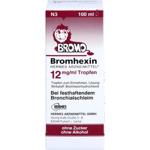 Bromhexin Hermes Arzneimittel 12 mg/ml Tropfen 100 ml 100 ml