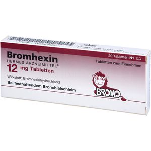 Bromhexin Hermes Arzneimittel 12 mg Tabletten 20 St