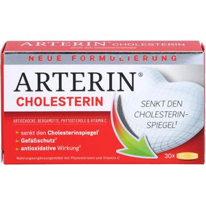 Arterin Cholesterin Tabletten 30 St 30 St Cholesterinregulation Nahrungsergänzungsmittel