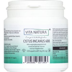 CISTUS INCANUS 600 mg Vegi-Kapseln