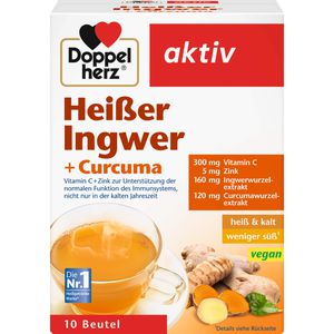 DOPPELHERZ heißer Ingwer+Curcuma Beutel