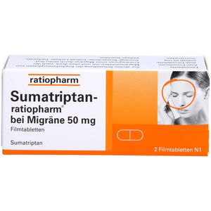 SUMATRIPTAN-ratiopharm bei Migräne 50 mg Filmtabl.