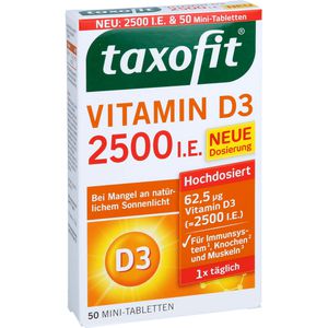 TAXOFIT Vitamin D3 2500 I.E. Tabletten