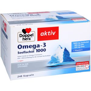 DOPPELHERZ Omega-3 Seefischöl 1000 Kapseln