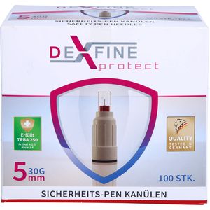 DEXFINE protect Sicherheits-Pen Kanüle 30 G 5 mm