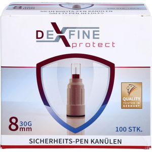 DEXFINE protect Sicherheits-Pen Kanüle 30 G 8 mm