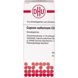 CUPRUM SULFURICUM C 30 Globuli