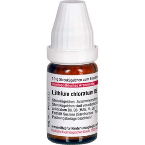 Lithium Chloratum D 6 Globuli 10 g 10 g