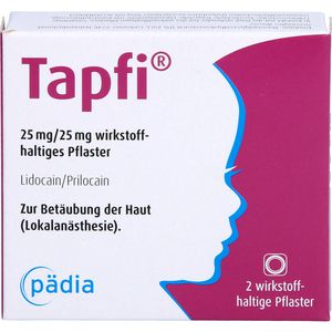 Tapfi 25 mg/25 mg wirkstoffhaltiges Pflaster 2 St