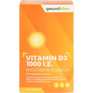 gesund leben Vitamin D3 1000 I.E.