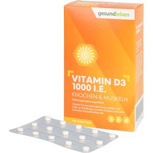 gesund leben Vitamin D3 1000 I.E.