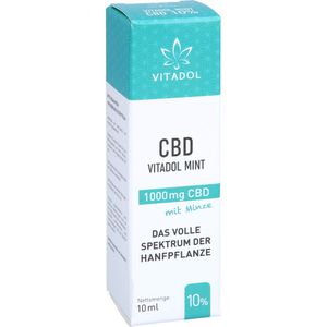 CBD 10% Bio Hanfextrakt Öl Vitadol mint