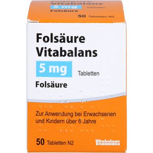FOLSÄURE VITABALANS 5 mg Tabletten