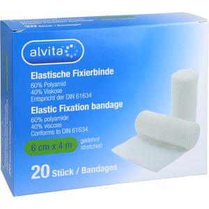 ALVITA elastische Fixierbinde 6 cmx4 m