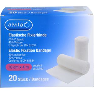 ALVITA elastische Fixierbinde 10 cmx4 m