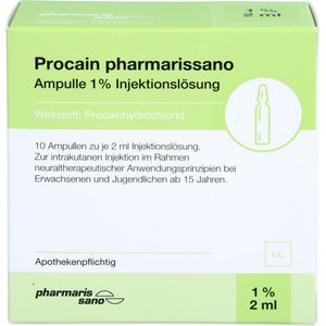 Procain pharmarissano 1% Inj.-Lsg.Ampullen 2 ml 20 ml