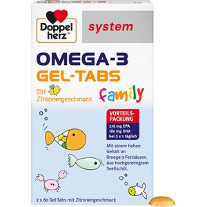 Doppelherz Omega-3 Gel-Tabs family system 120 St
