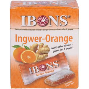 IBONS Ingwer Orange Box Kaubonbons