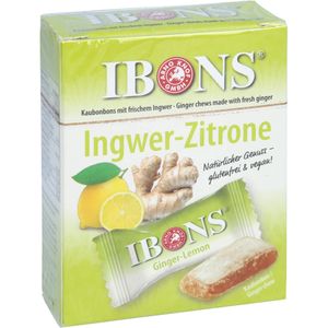 IBONS Ingwer Zitrone Box Kaubonbons