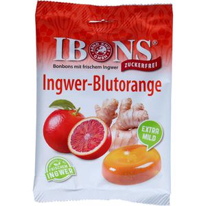 IBONS Ingwer Blutorange o.Zucker Tüte Lutschbonb.