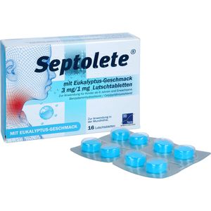 SEPTOLETE mit Eukalyptus-Geschmack 3mg/1mg Lut.-T.