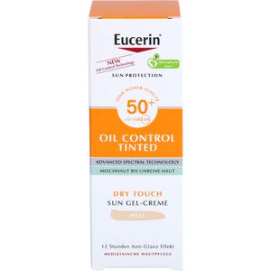 EUCERIN Sun Oil Control tinted Creme LSF 50+ hell