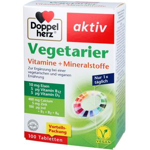 DOPPELHERZ Vegetarier Vitamine+Mineralstoffe aktiv