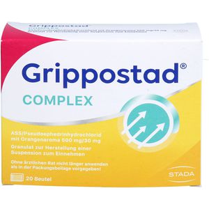 Grippostad Complex Ass/Pseudoeph.500/30 mg Orange 20 St