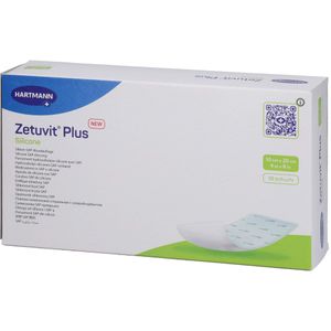 ZETUVIT Plus Silicone steril 10x20 cm