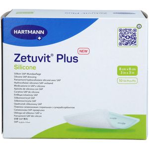 ZETUVIT Plus Silicone steril 8x8 cm